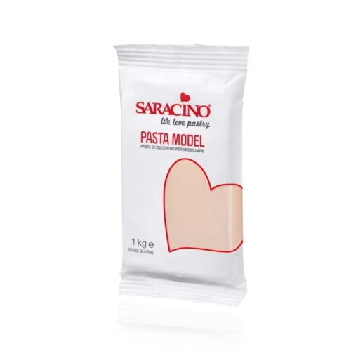 Pasta di zucchero Model Rosa Beige Saracino - 1 Kg