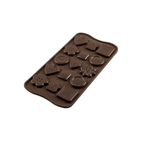 stampo silicone cioccolatini choco buttons scg29 bottoni silikomart 2