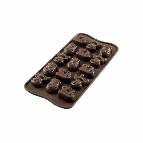 stampo silicone cioccolatini choco winter scg23 silikomart