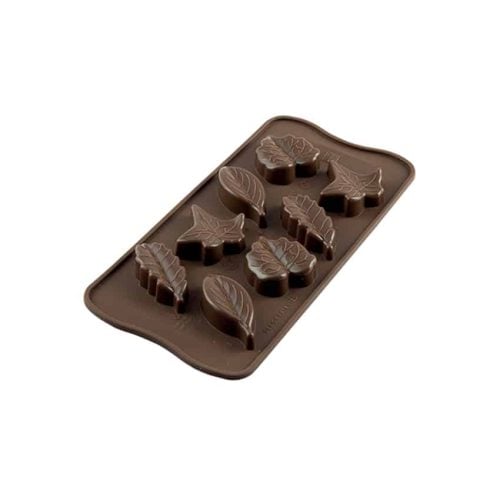 stampo silicone cioccolatini nature scg10 foglie silikomart