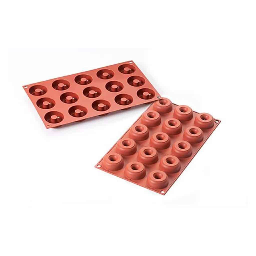 2 Stampi In Silicone Per Ciambelle - 6 Cavità Cadauno, Verde E Rosa, Per Forno, Microonde E Lavastoviglie - Foto 12