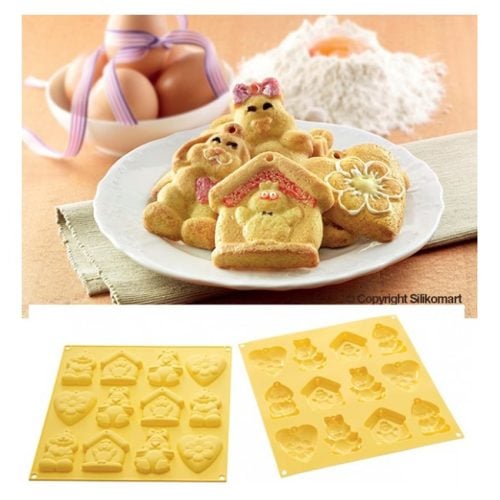 stampo silicone my lovely cookies biscotti pasqua silikomart
