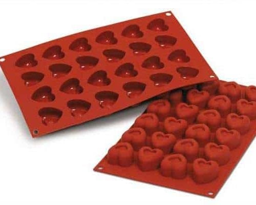 Stampo in silicone Savarin Cuori Piccoli Silikomart SF089