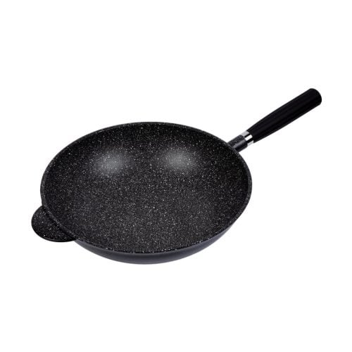 Wok antiaderente in alluminio pressofuso Granit Pentolpress
