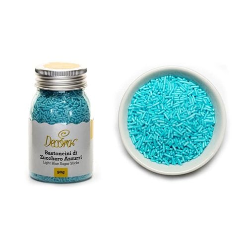 Bastoncini zucchero azzurro Decora - 90 gr