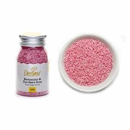 Bastoncini di zucchero rosa - 90 gr