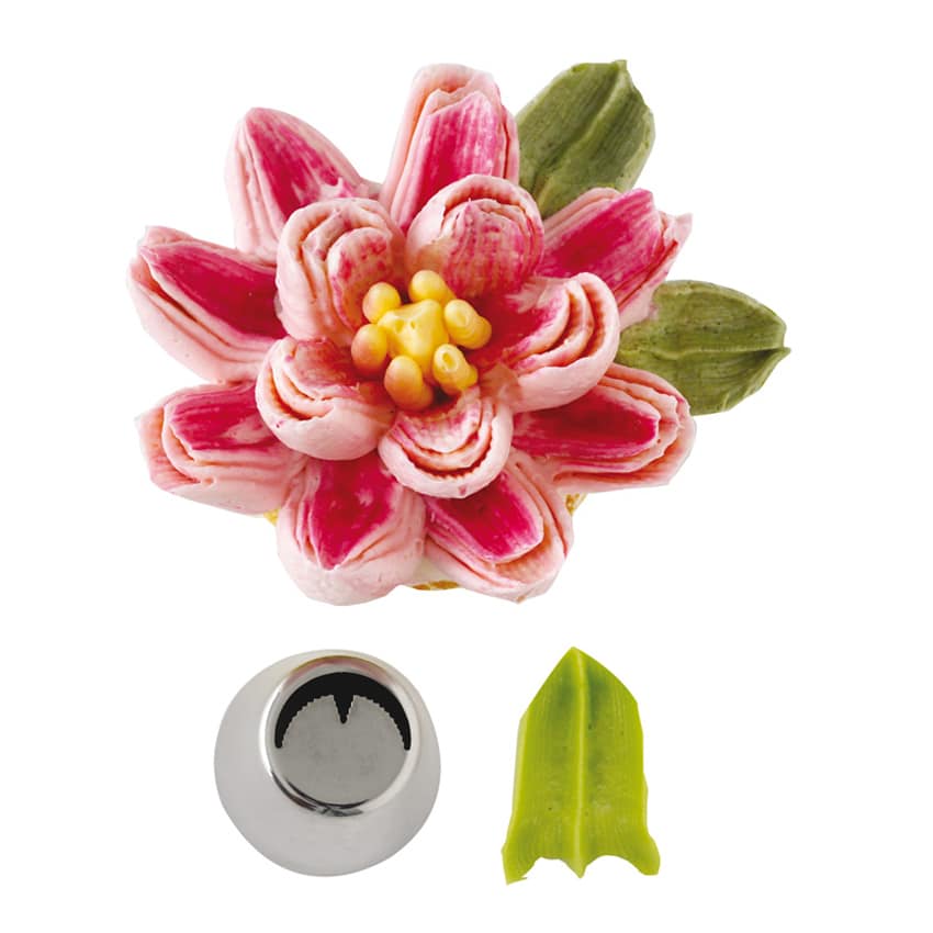 Bocchetta russa foglia con nervature frastagliata n5 Decora