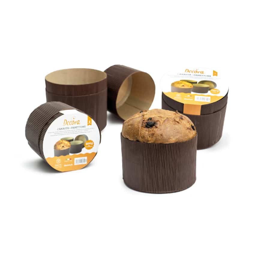 confezione 5 stampi per panettone 1 kg rigidi venduto da foralco.it