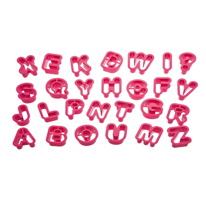 Set 27 tagliapasta lettere Decora