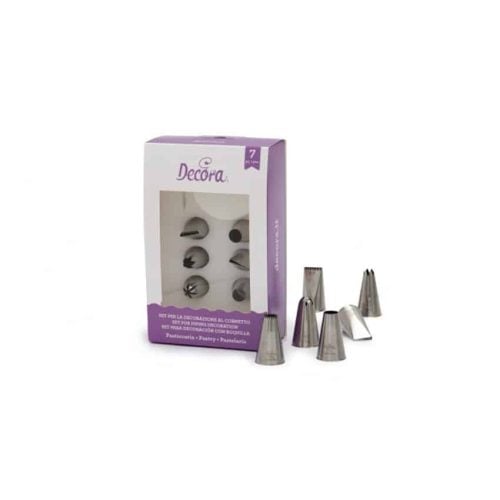 Set 7 pz bocchette pasticceria Decora