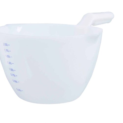 Casseruola in plastica per microonde con manico