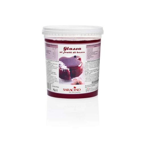 Glassa lucida ai frutti di bosco Saracino - 1 Kg