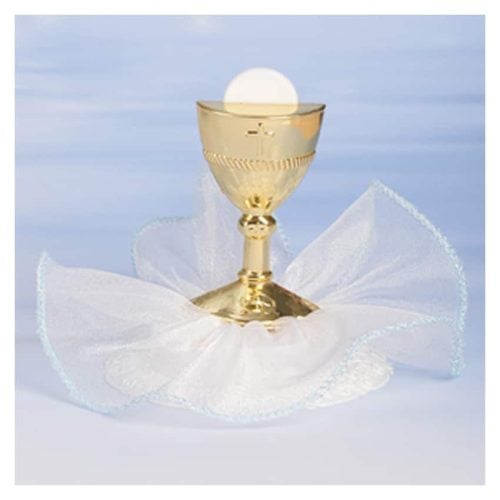 Cake topper decorazione Comunione calice maschio