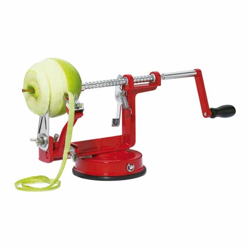 Sbucciamele manuale in acciaio inox rosso