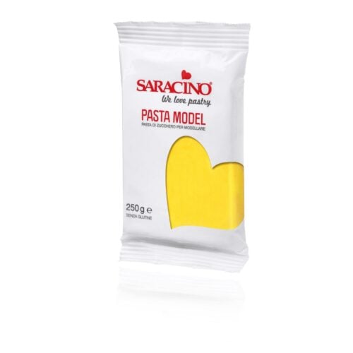 Pasta di zucchero Model gialla Saracino - 250 gr