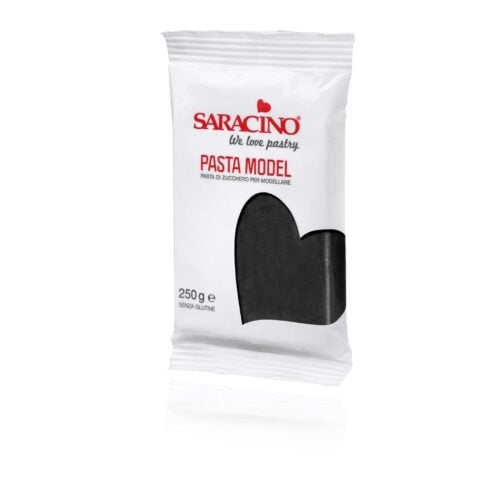 Pasta di zucchero Model nera Saracino - 250 gr