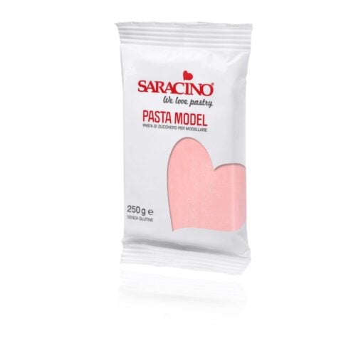 Pasta di zucchero Model rosa Saracino - 250 gr