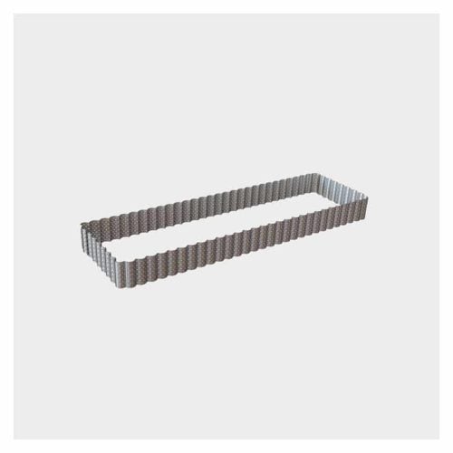 Rettangolo microforato festonato 35 x 9 cm inox de Buyer