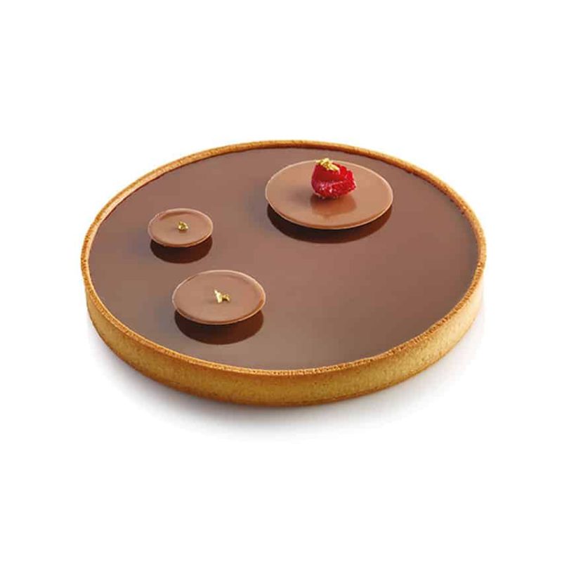 6 Anneaux à Tarte Silikomart Round 50mm H35mm - Antiadhésifs, Inoxydables Pour Pâtisserie