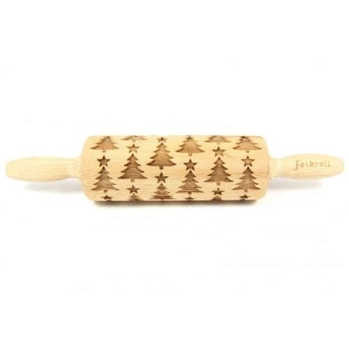 Mattarello Decorativo Albero di Natale in legno di faggio