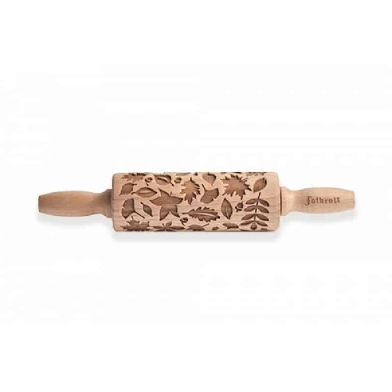 TIMELEOS Mattarello in legno Mattarello Legno ondulato Mattarello Mattarello Rotolo di legno di faggio stabile e durevole Mattarello (faggio, mattarello set da 3 pezzi
