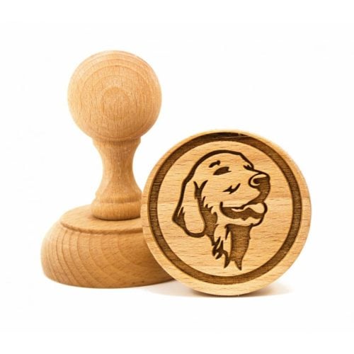 timbro biscotti cane golden retriever