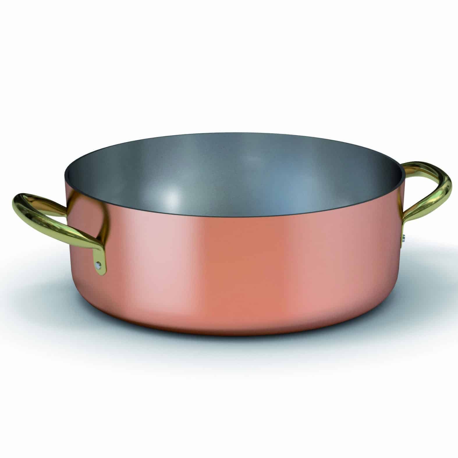 Casseruola Bassa Ballarini Professionale 40 Cm - In Alluminio, Per Gas E Elettrico, Manici In Acciaio