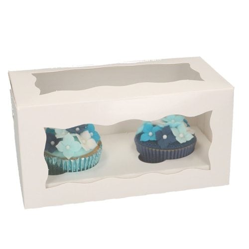 Scatola per 2 Cupcakes FunCakes - set 5 pezzi