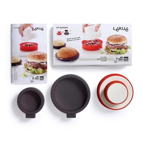 Kit Burger Stampi per Hamburger e Panini Lékué