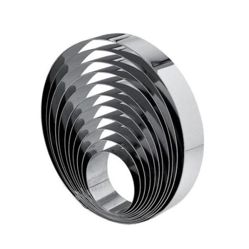 Anello in Acciaio Inox per Dolci h 4 cm