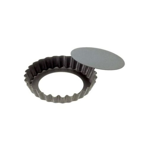 Stampo Tartelletta Festonata con Fondo Mobile Antiaderente