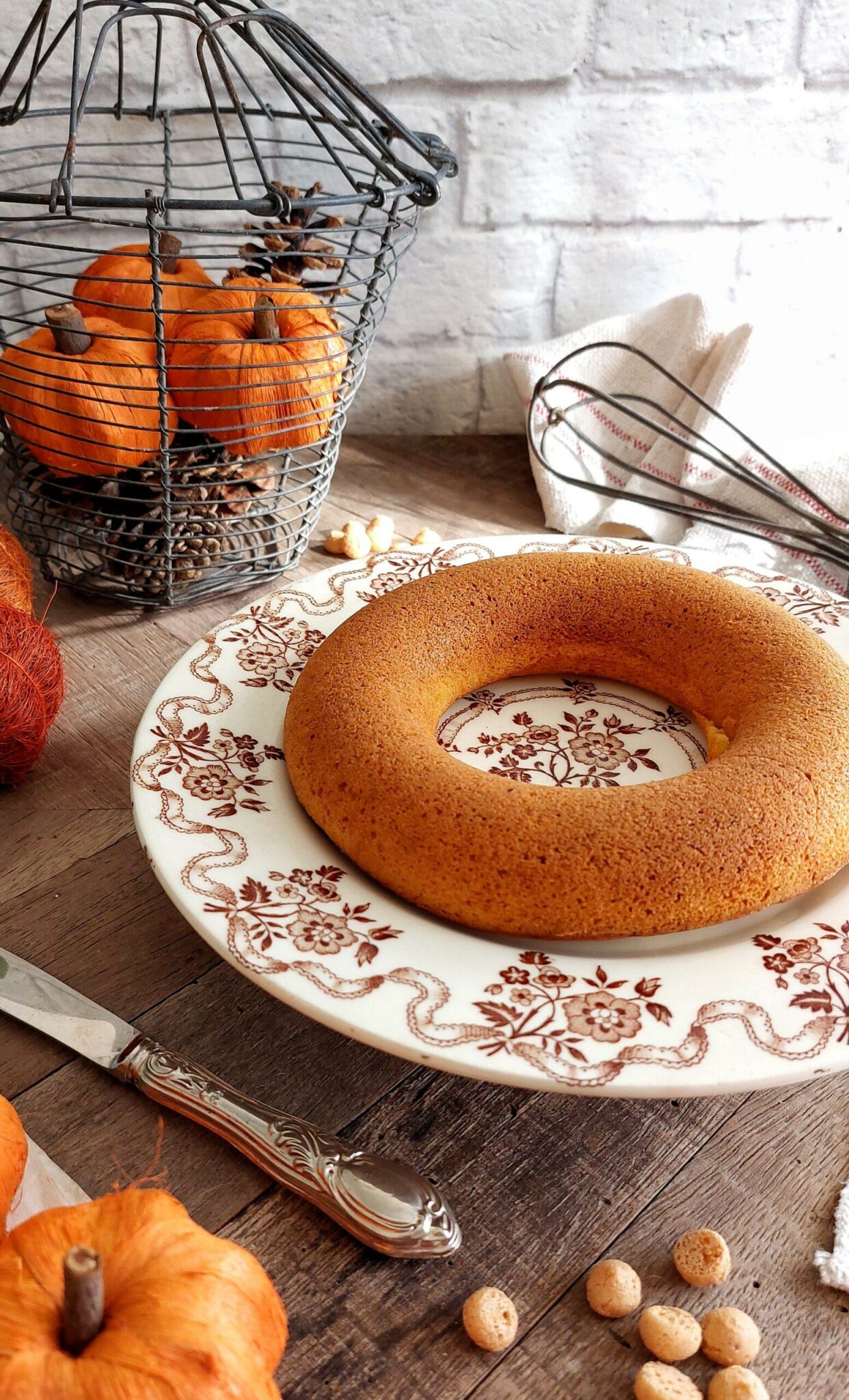 Bundt Cake Zucca e Mandorle con Ricotta e Amaretti