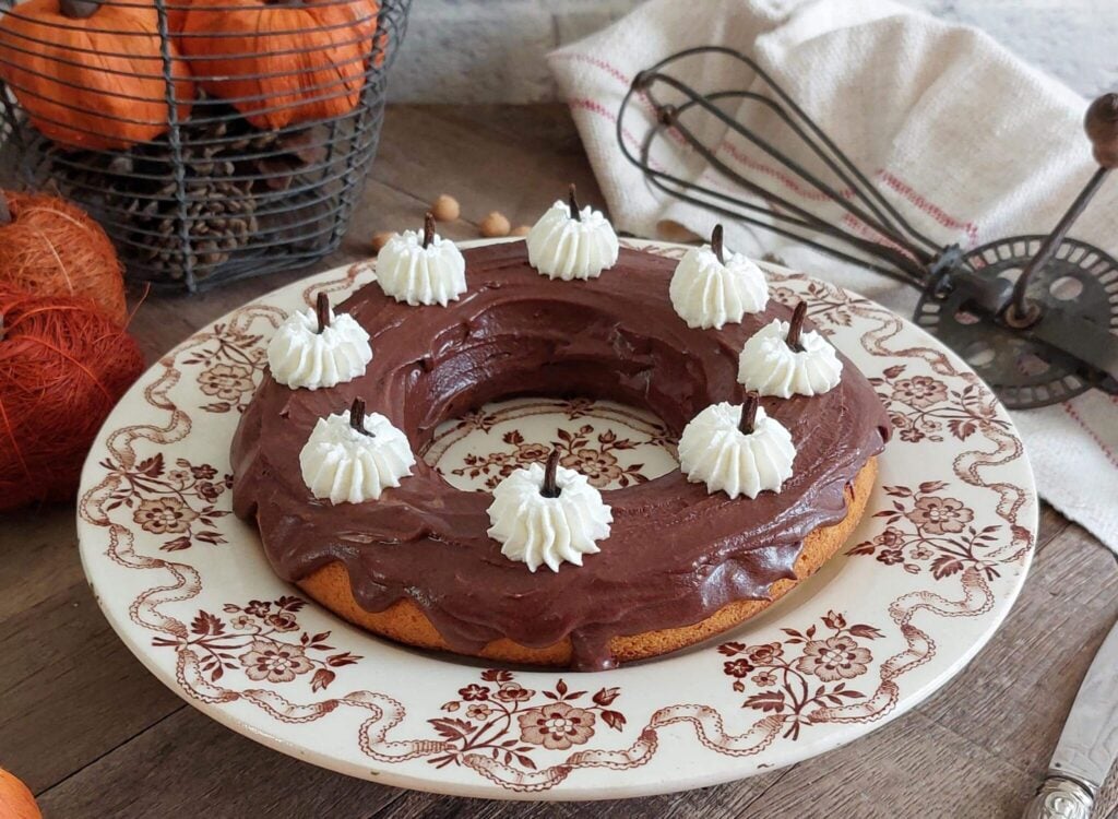Bundt Cake Zucca e Mandorle con Ricotta e Amaretti
