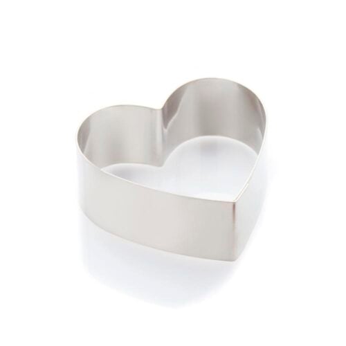 Sagoma Cuore in Acciaio Inox h 4 cm Martellato
