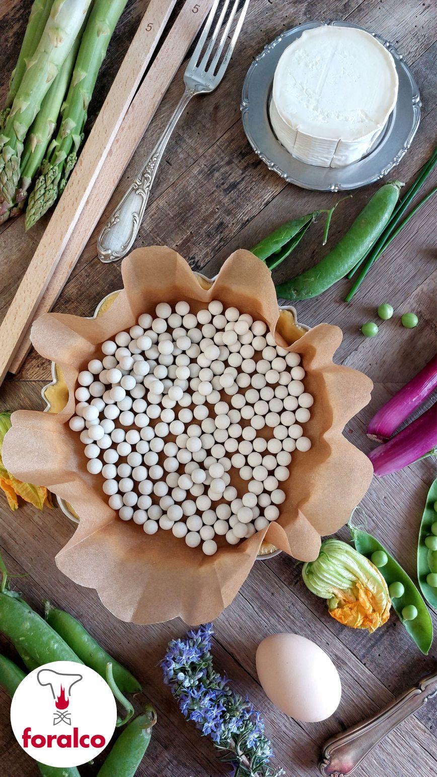 Quiche primaverile asparagi e formaggio di capra