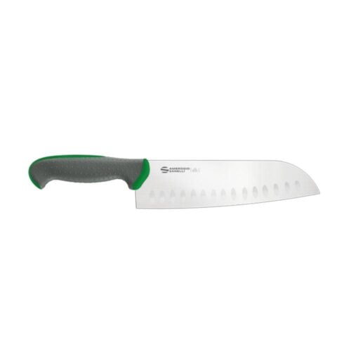 Coltello Santoku Alveolato 18 cm Verde Tecna