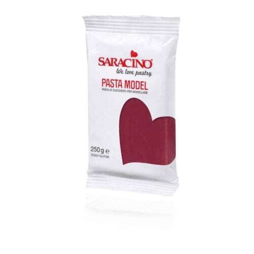 Pasta di Zucchero Model Bordeaux Saracino 250 gr