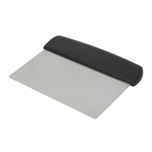 Raschietto Rettangolare Rigido in Acciaio Inox 15 x 7,5 Cm