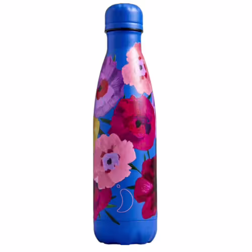 Chilly’s Bottle Borraccia Termica 500 ml Floral Maxi Poppi
