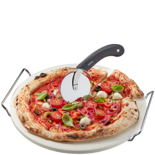 Pietra per Pizza Tonda 33 cm Darioso con Rotella