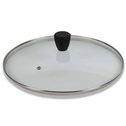Coperchio in Vetro con Foro e Pomolo Soft Touch