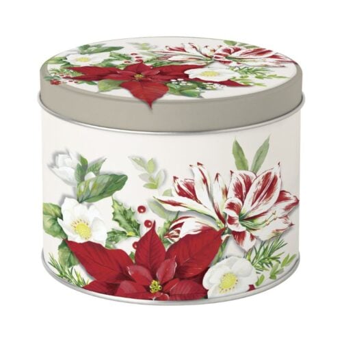 Scatola di Latta Christmas Florals IHR