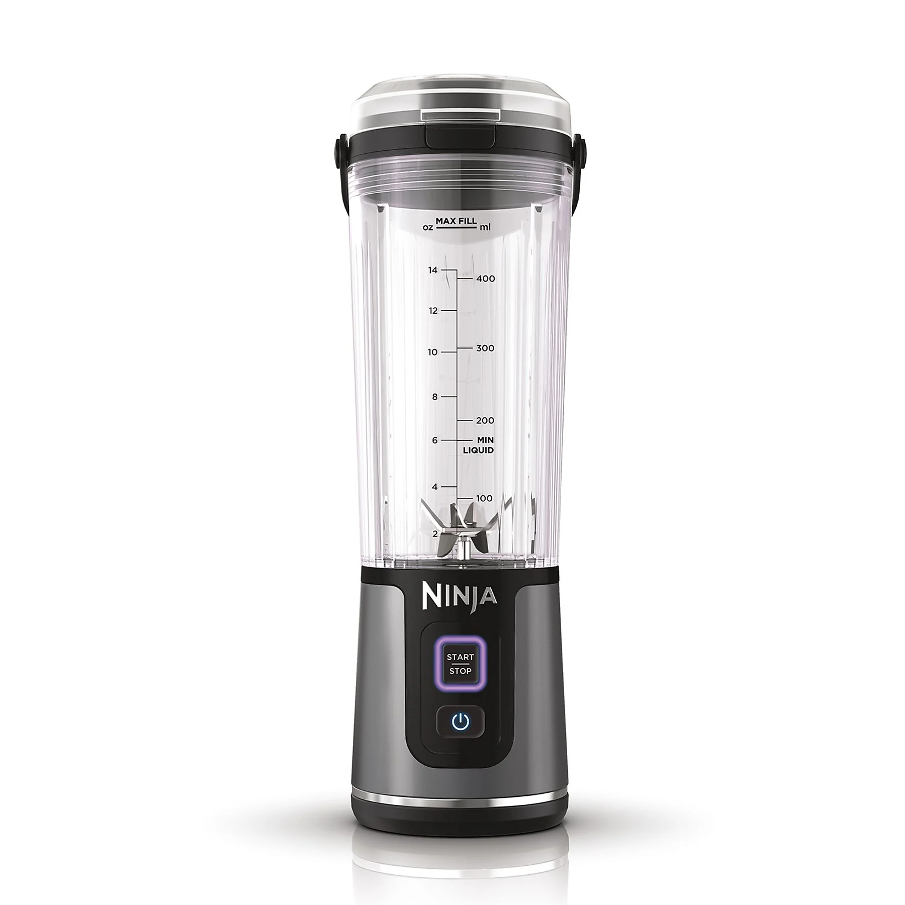 Frullatore Portatile Senza Fili Nero – 20oz (600ml) Per Frullati In Viaggio, 600W, Multi Velocità