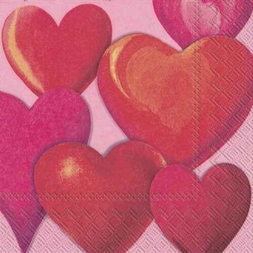 Tovaglioli di Carta Funny Hearts