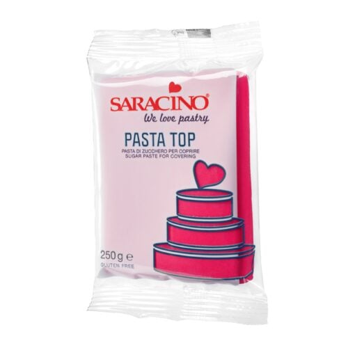 Pasta di Zucchero Top Fucsia da Copertura Saracino - 250 g