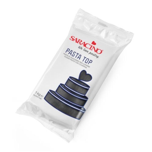 Pasta di Zucchero Top Nera da Copertura Saracino - 1 Kg