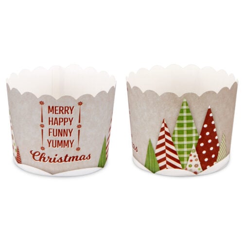 Pirottini Rigidi Maxi Cupcake Yummy Christmas 12 pz