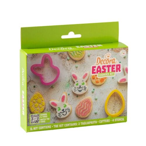 Kit Easter Cookies Tagliapasta e Stencil Coniglio e Uovo