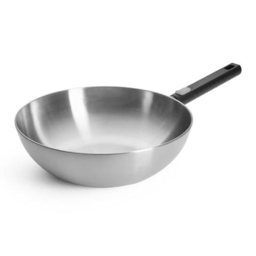 Wok in Acciaio Inox 5 Strati per Induzione – Woll Logic Steel